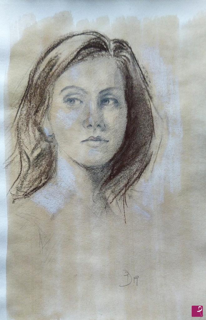 quadri in vendita online - Ritratto schizzo n.2/2019