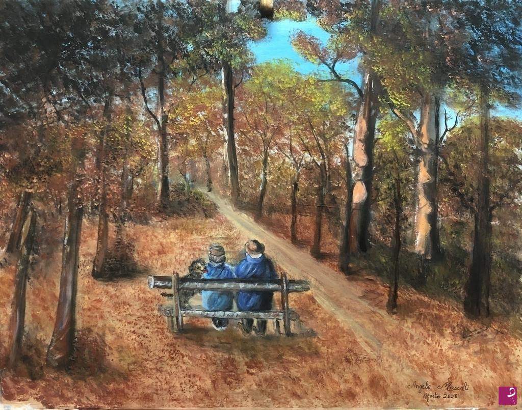 quadri in vendita online - Ritrovarsi nel bosco
