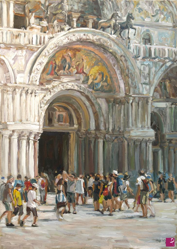quadri in vendita online - Rivelazioni di luce in Piazza San Marco (Venezia)
