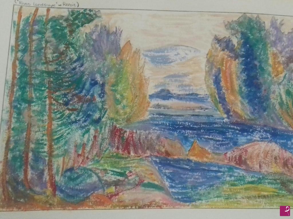 quadri in vendita online - River Landscape