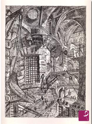 quadri in vendita online - Rivisitazione di Piranesi - Carceri