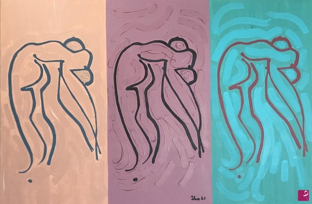 quadri in vendita online - RIVISITAZIONE IN STILE "POP ART" DI UN CAPOLAVORO DI MATISSE 