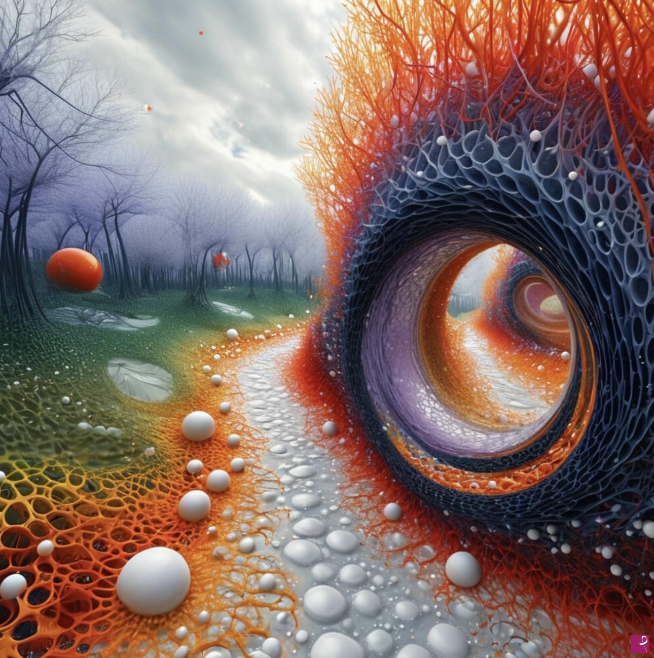quadri in vendita online - Road in forest 