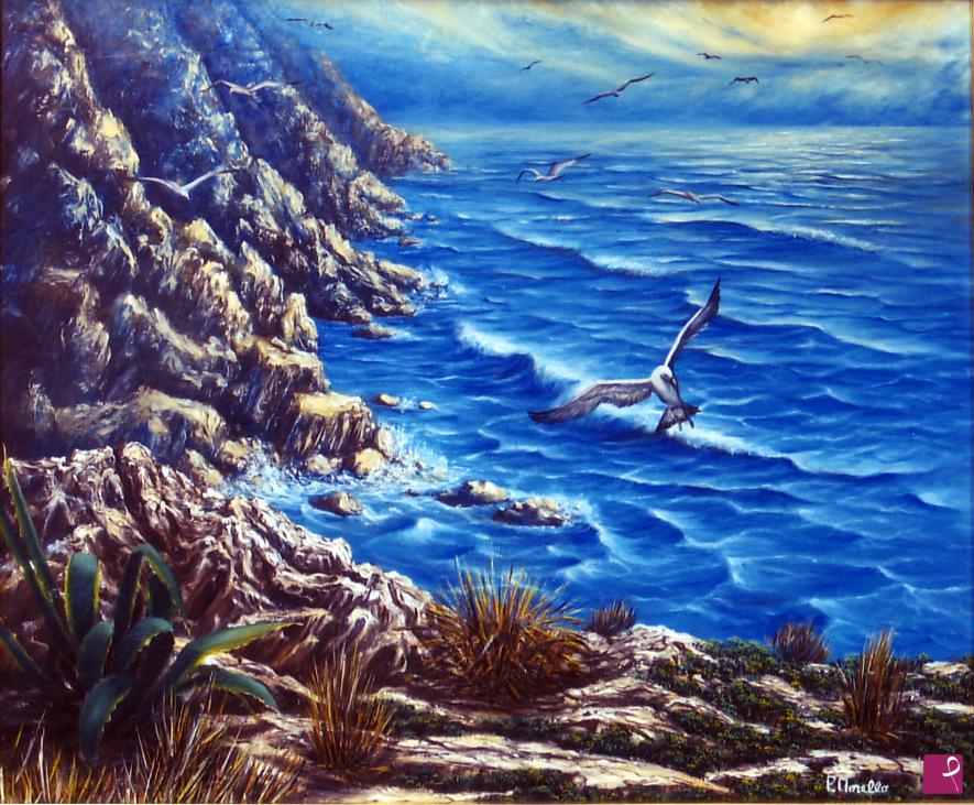quadri in vendita online - Roccia sul Mare