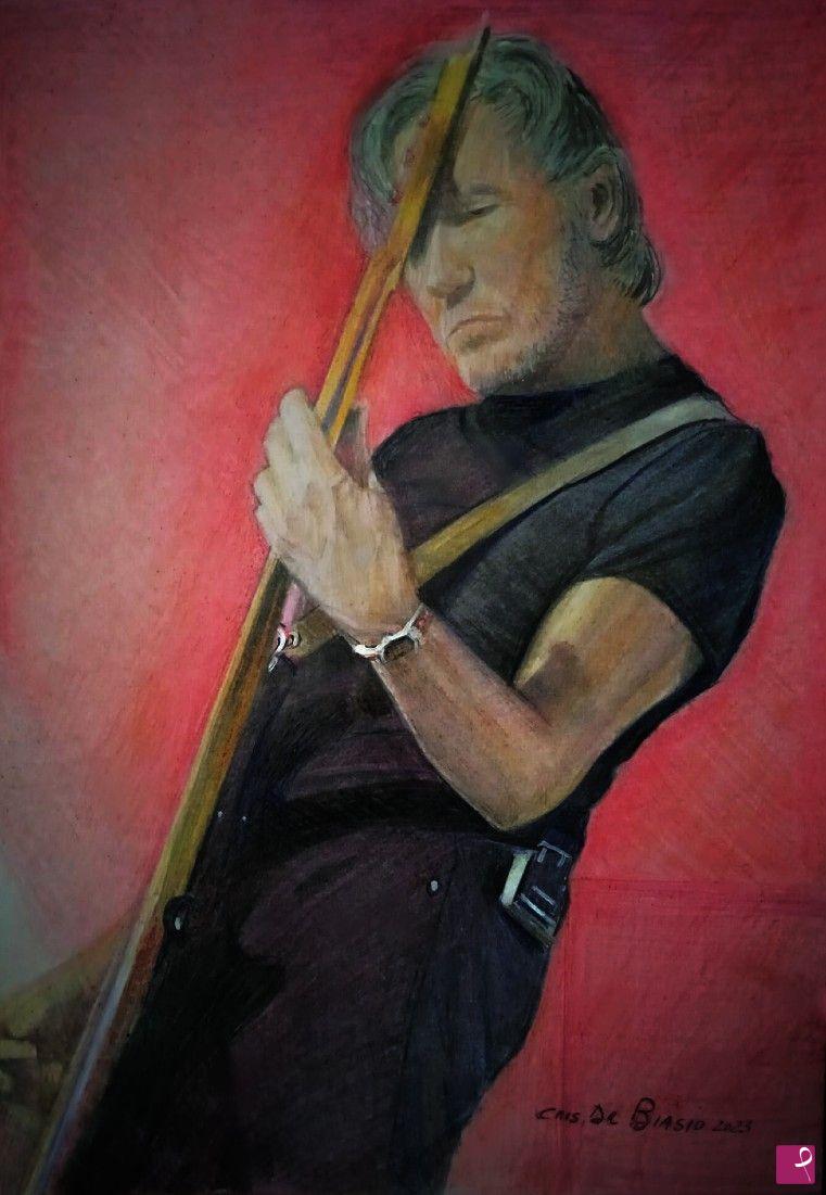 quadri in vendita online - Roger Waters Pink Floyd  ritratto 