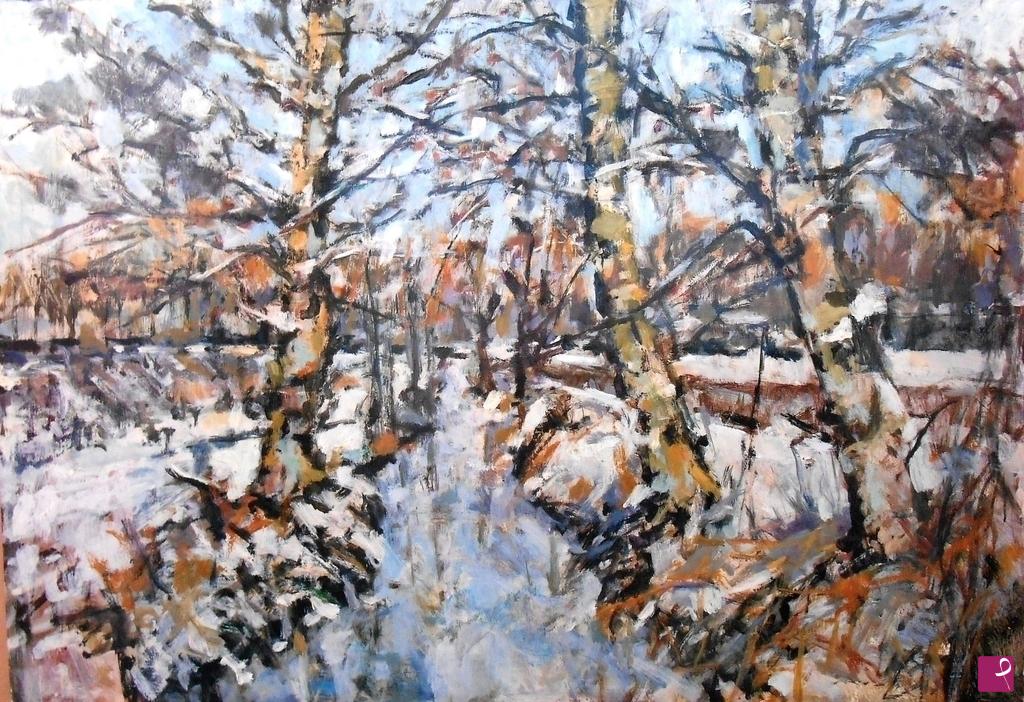 quadri in vendita online - roggia d'inverno