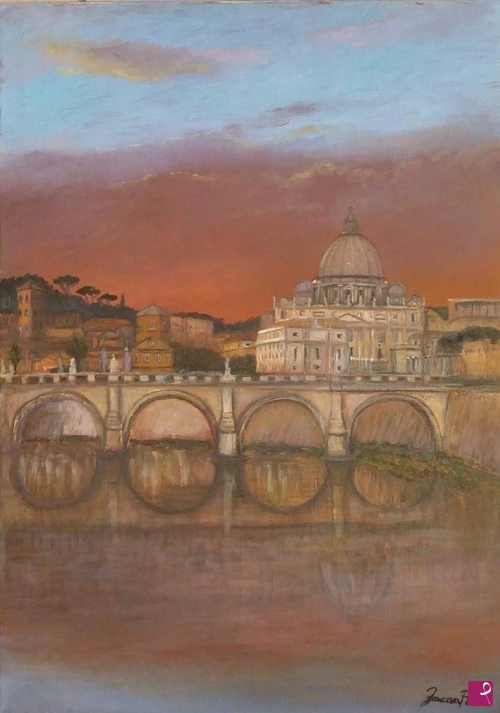 quadri in vendita online - ROMA DI SERA