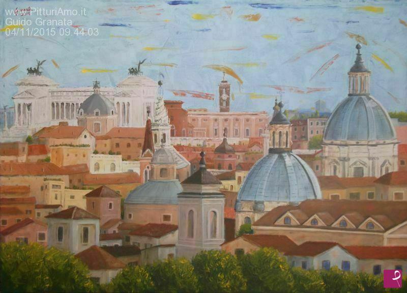 quadri in vendita online - Roma panorama