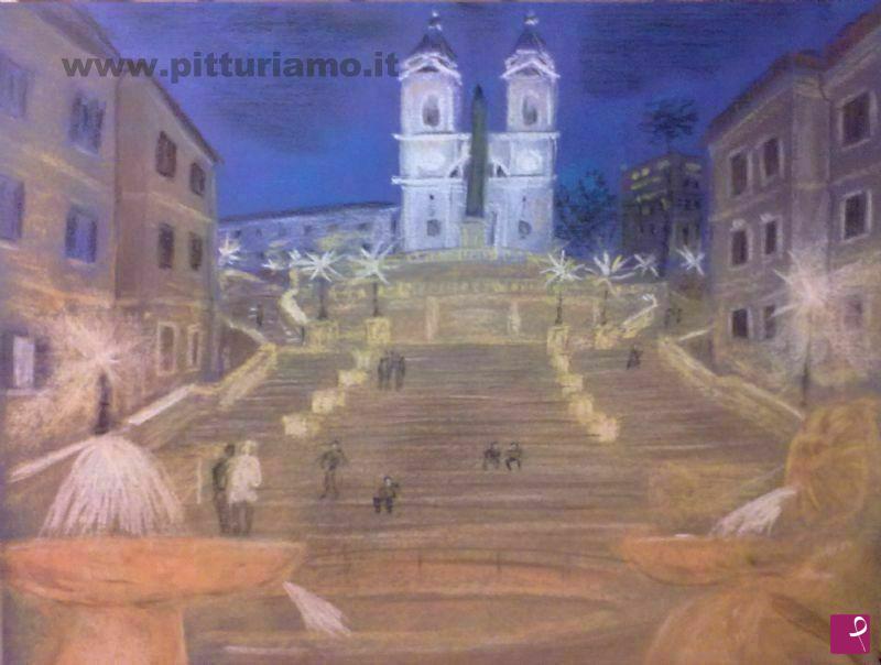 quadri in vendita online - Roma Piazza di Spagna