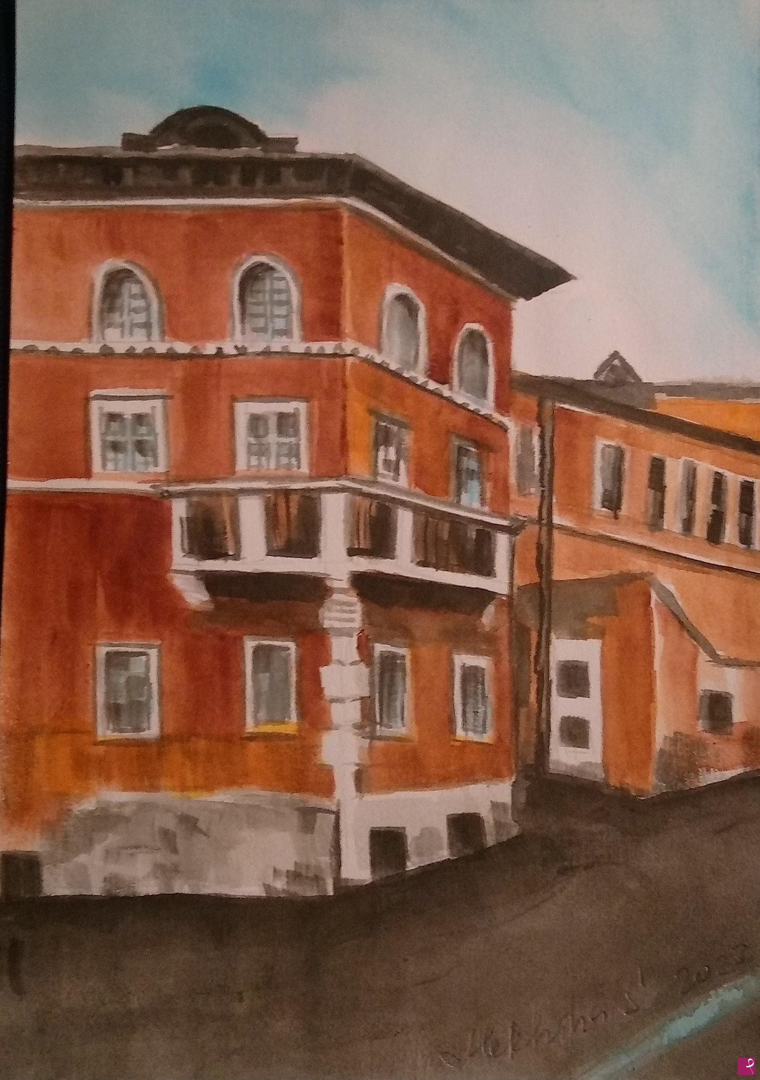 quadri in vendita online - Roma. Trastevere.