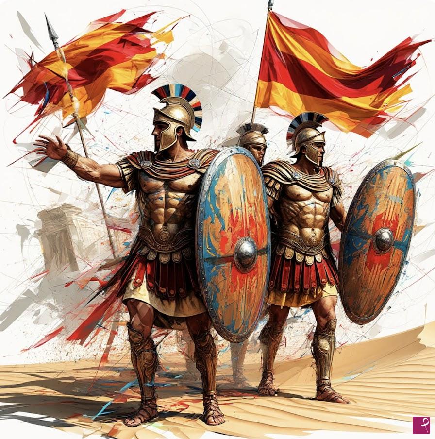 quadri in vendita online - Romans guards