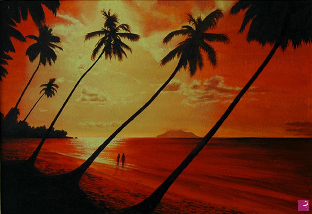 quadri in vendita online - Romantici al tramonto 