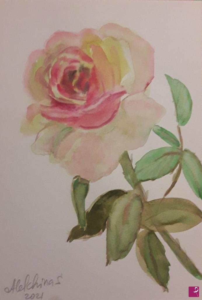 quadri in vendita online - Rosa