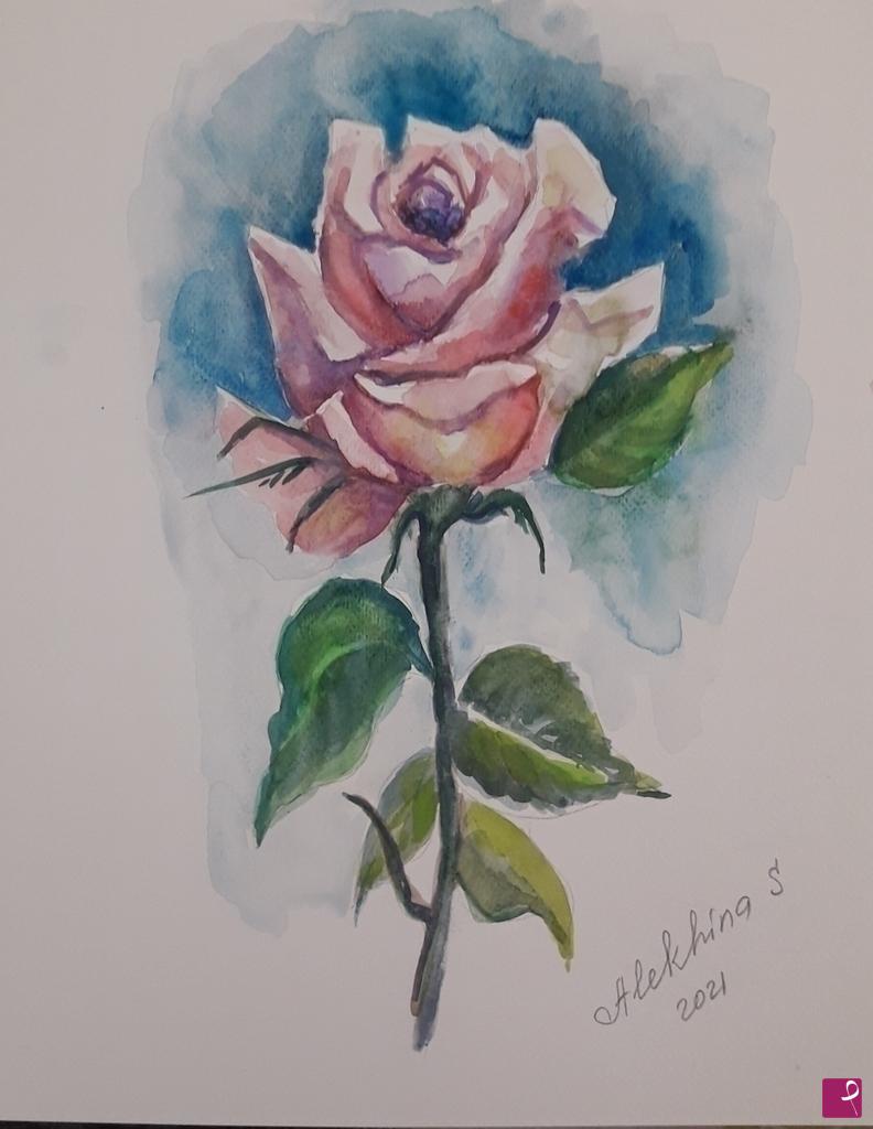 quadri in vendita online - Rosa 