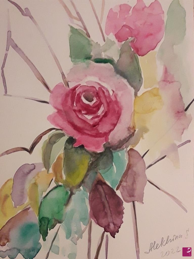 quadri in vendita online - Rosa