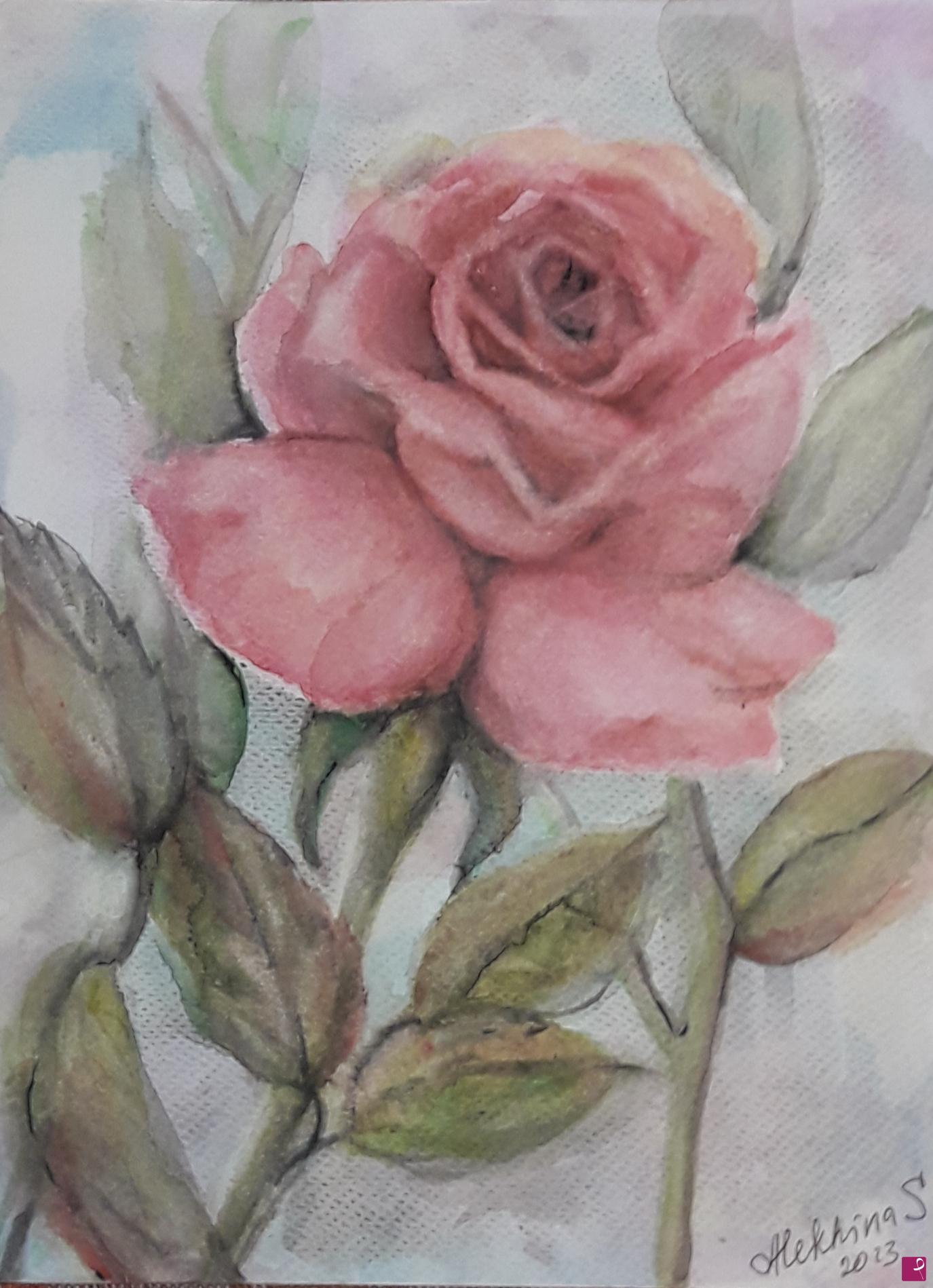 quadri in vendita online - Rosa