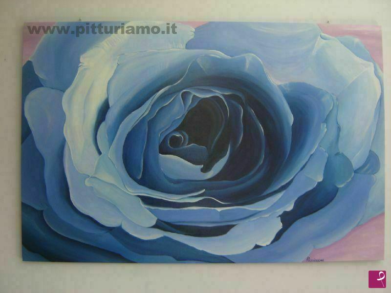 quadri in vendita online - Rosa blu