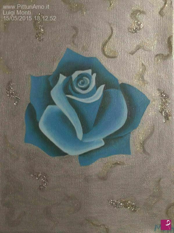 quadri in vendita online - Rosa blu