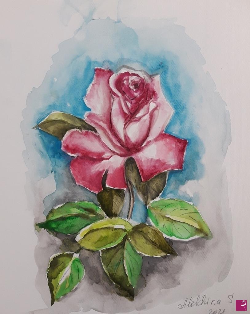 quadri in vendita online - Rosa di France