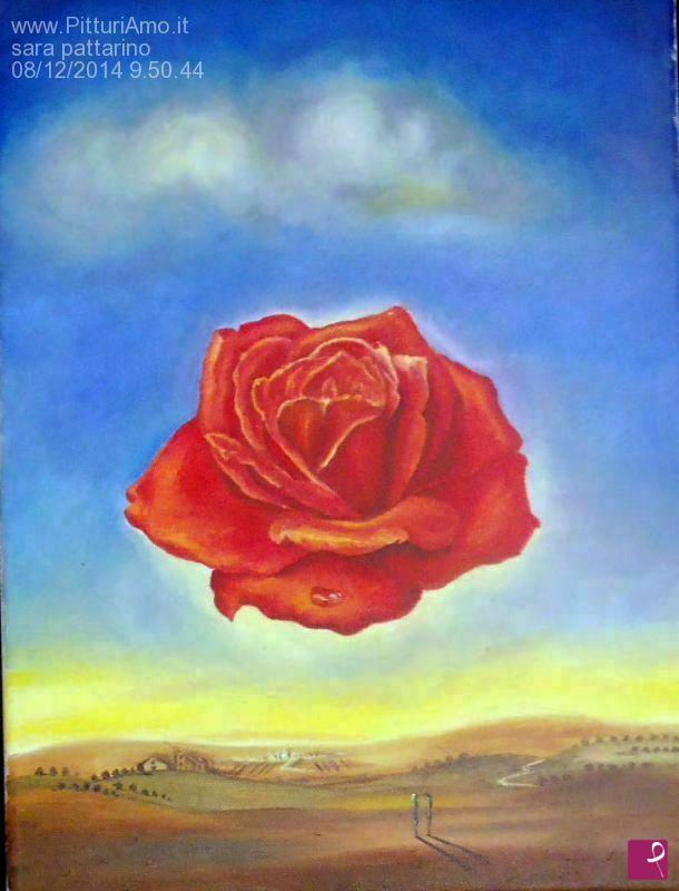 quadri in vendita online - rosa meditativa
