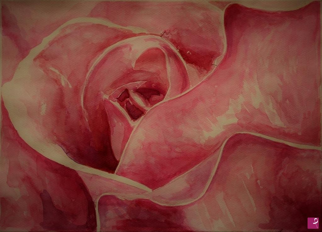 quadri in vendita online - Rosa rosa