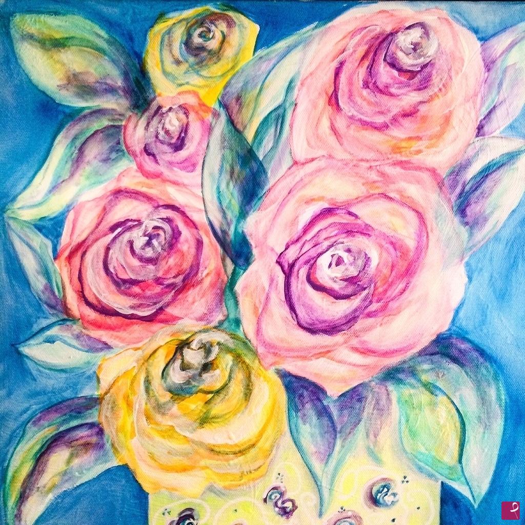quadri in vendita online - Rose 