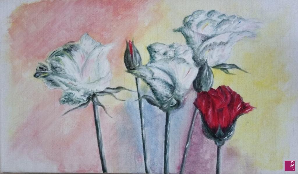 quadri in vendita online - Rose 