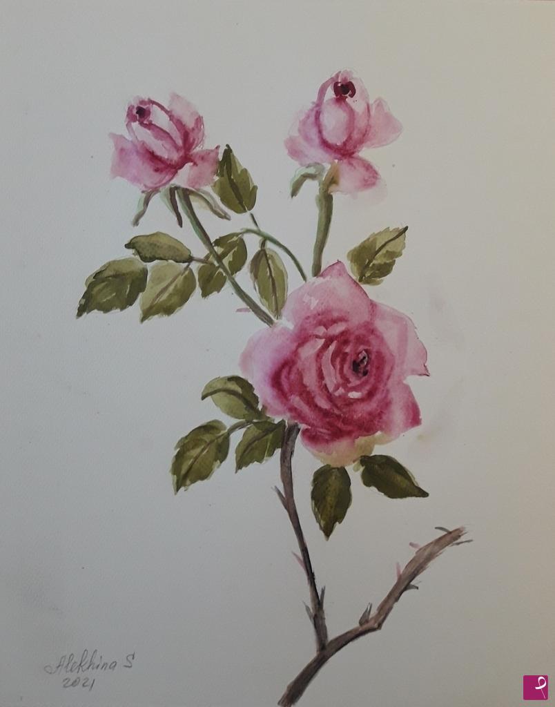 quadri in vendita online - Rose 