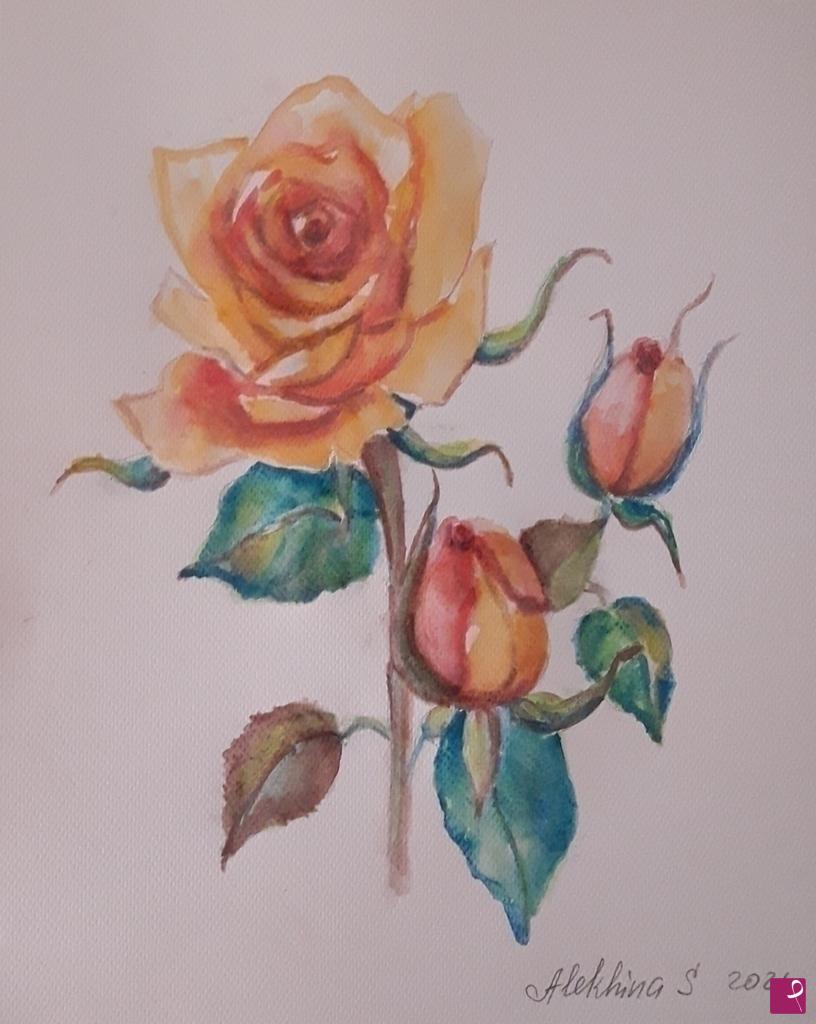 quadri in vendita online - Rose 