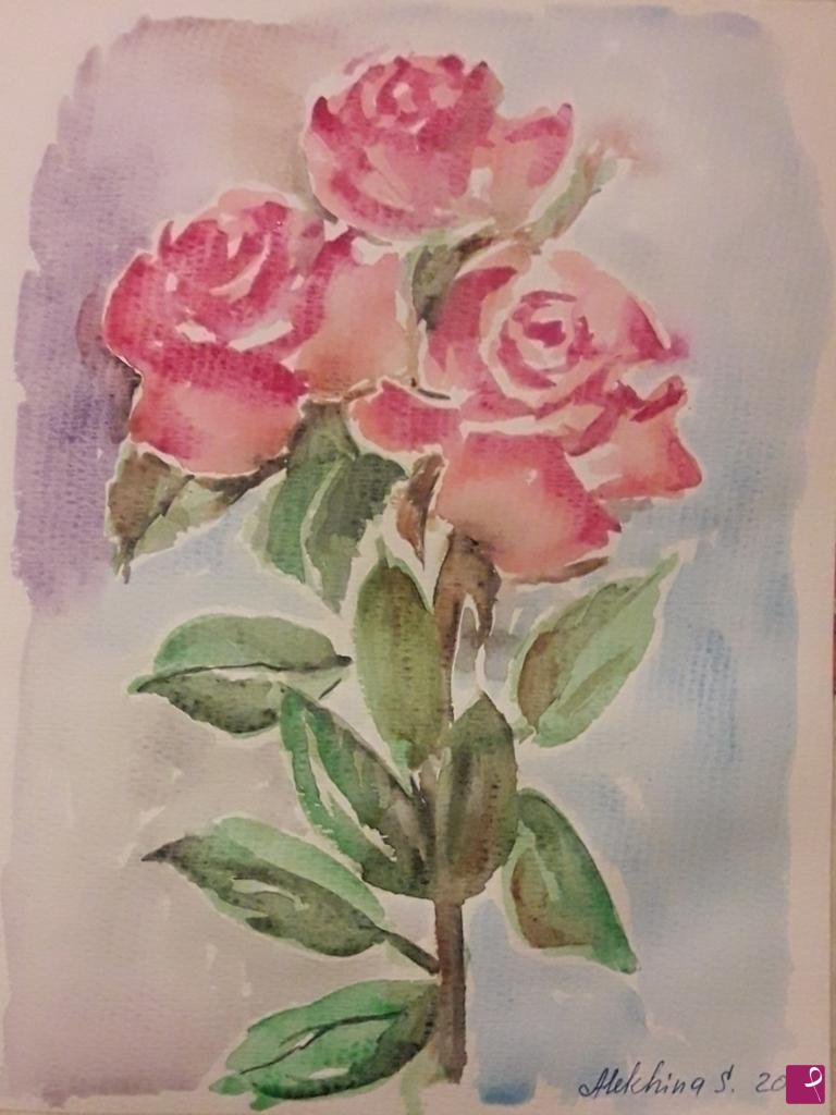 quadri in vendita online - Rose 