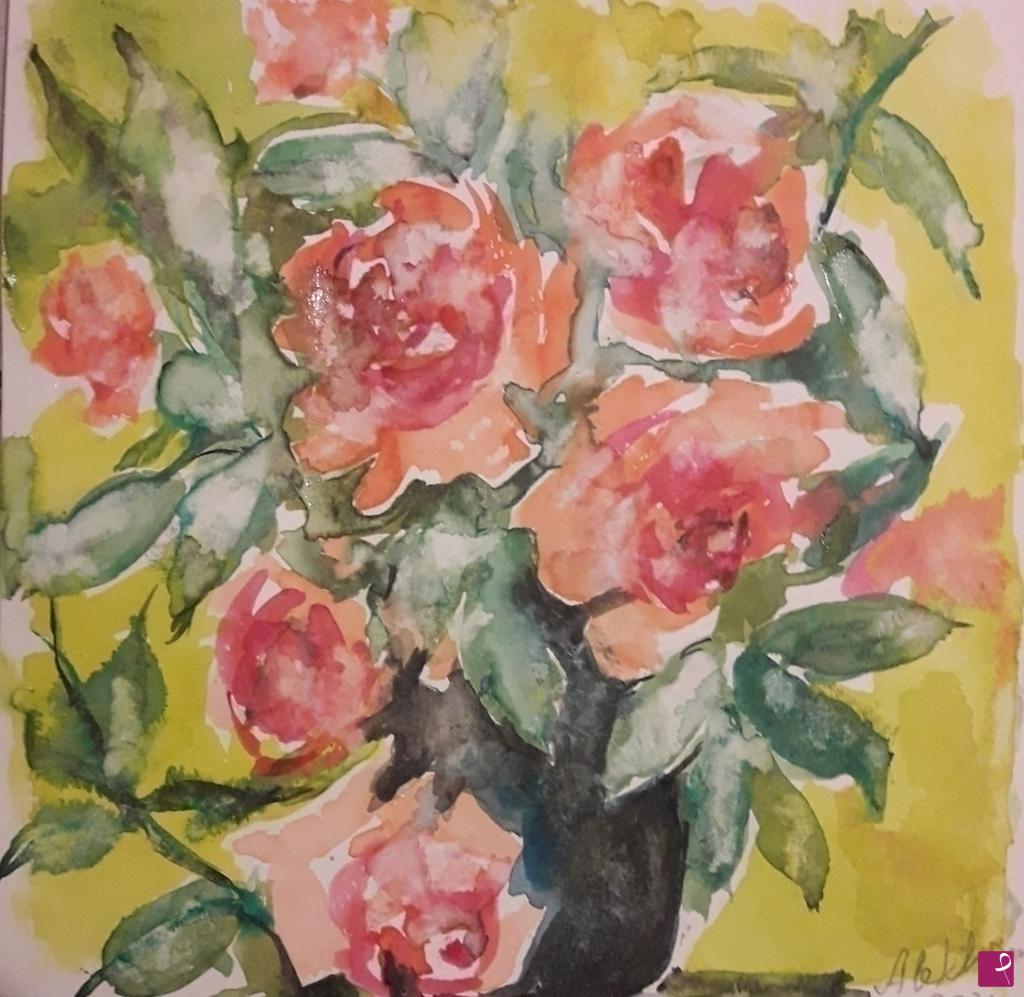 quadri in vendita online - Rose 
