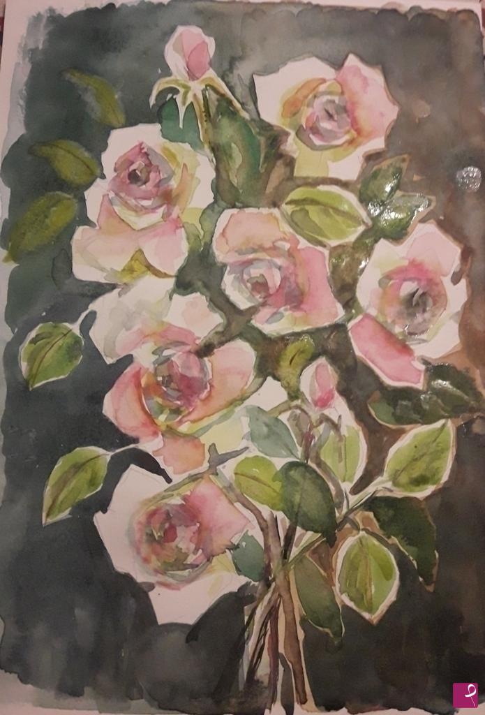 quadri in vendita online - Rose 