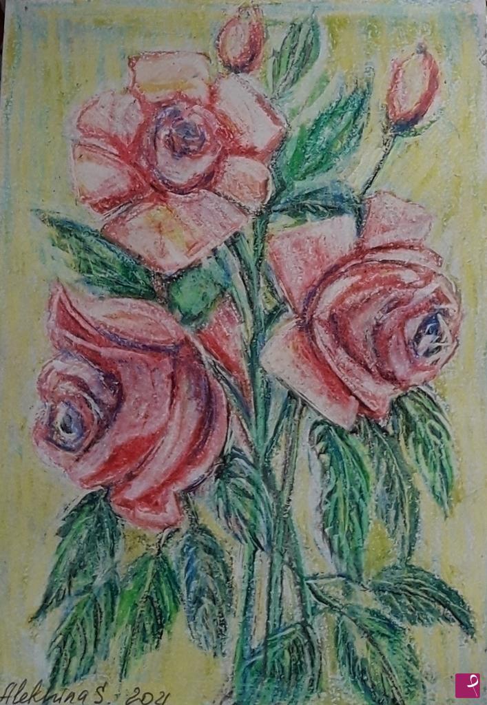quadri in vendita online - Rose 