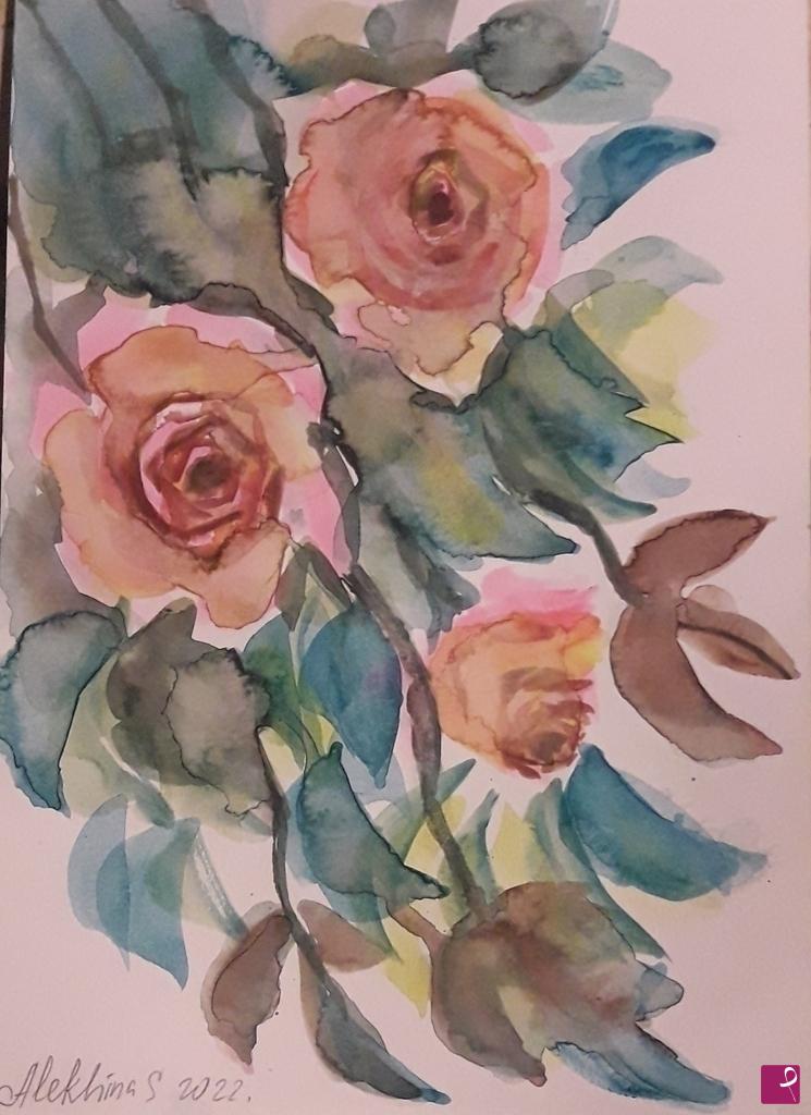 quadri in vendita online - Rose 