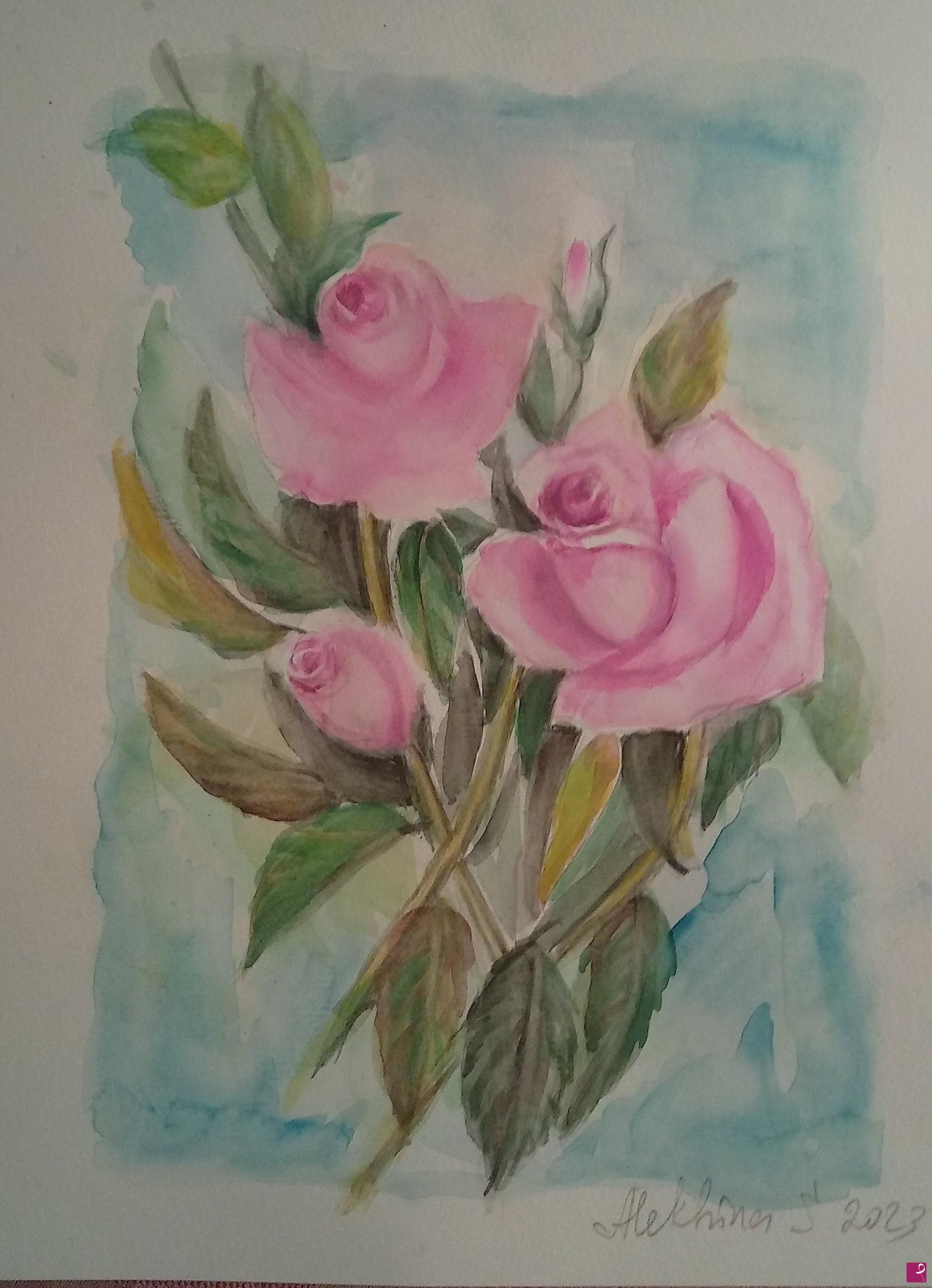 quadri in vendita online - Rose