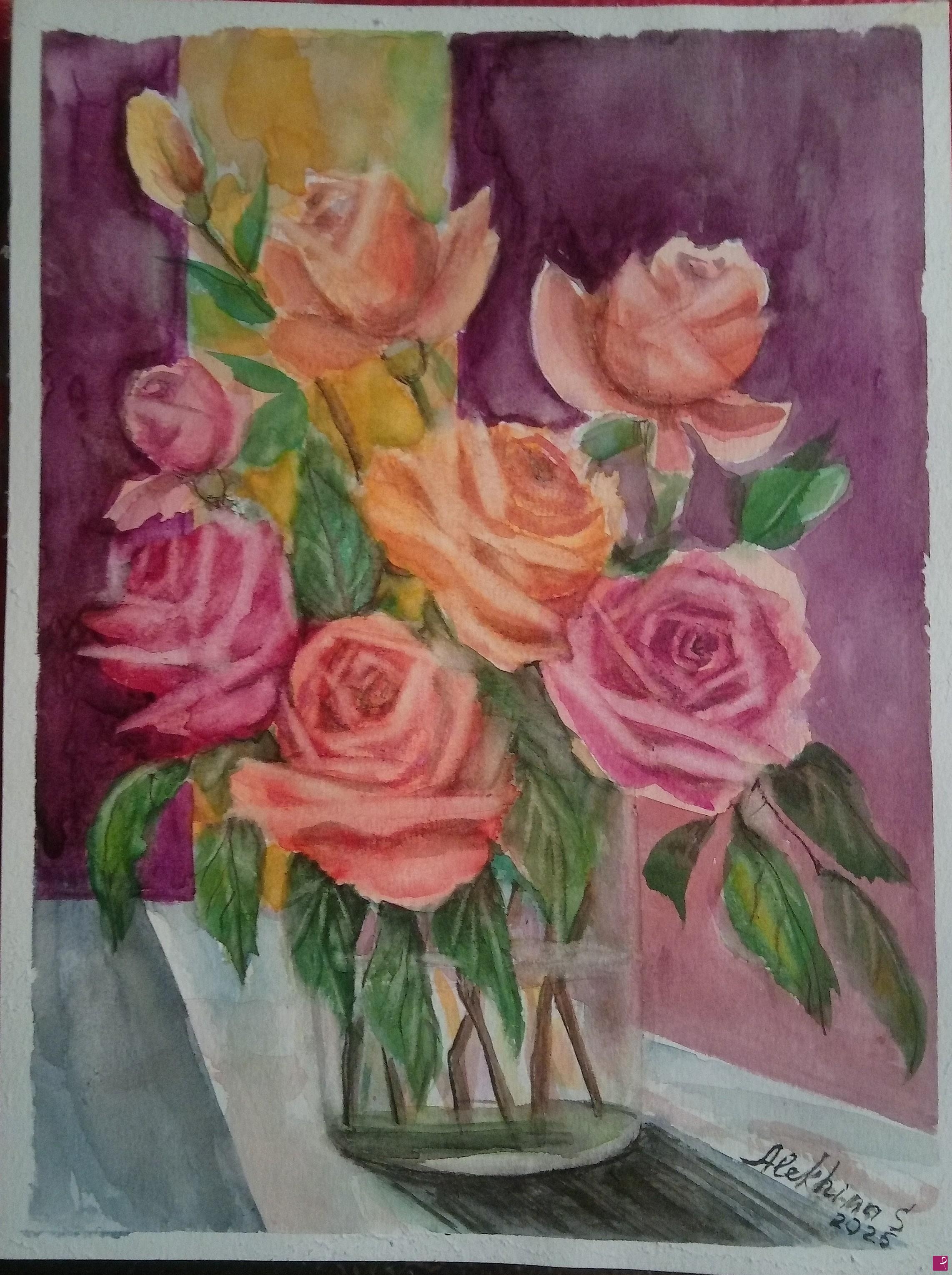 quadri in vendita online - Rose
