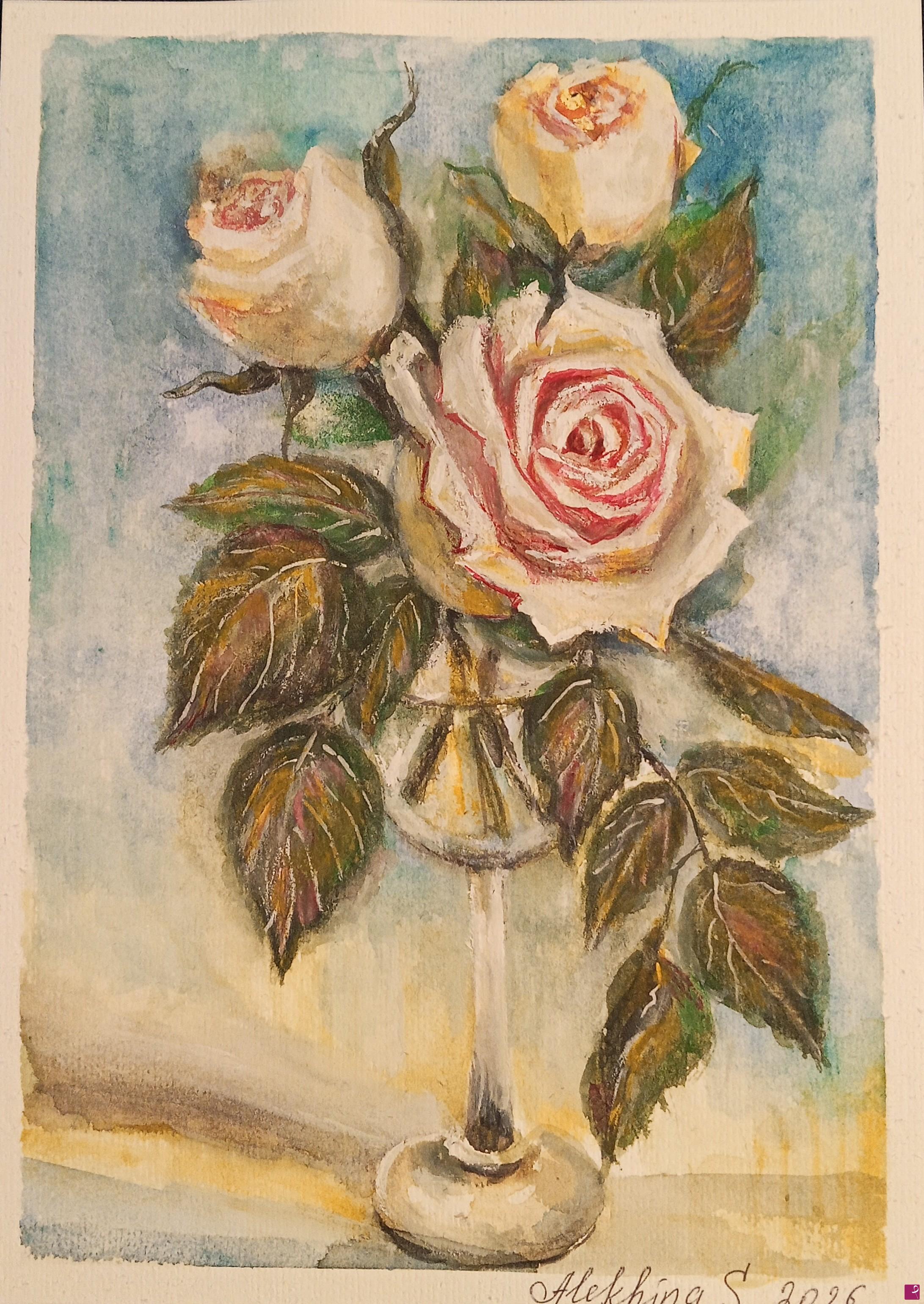 quadri in vendita online - Rose