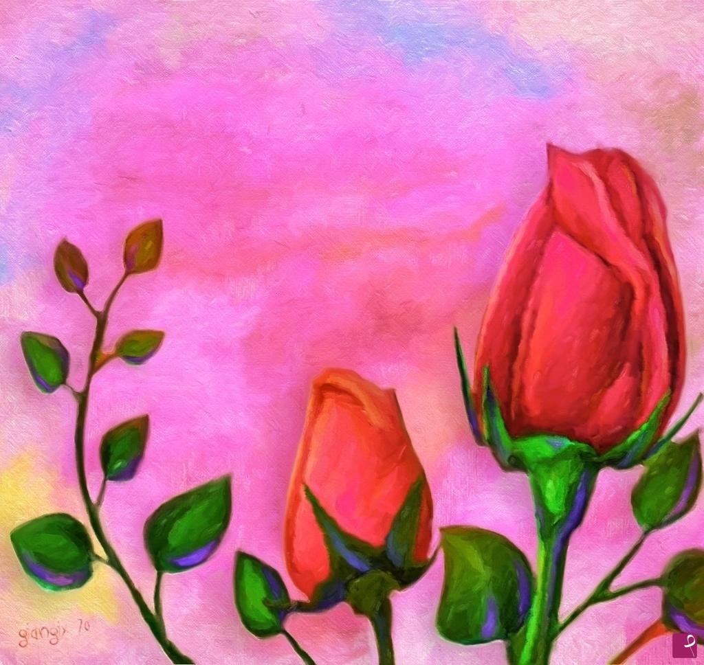 quadri in vendita online - Rose