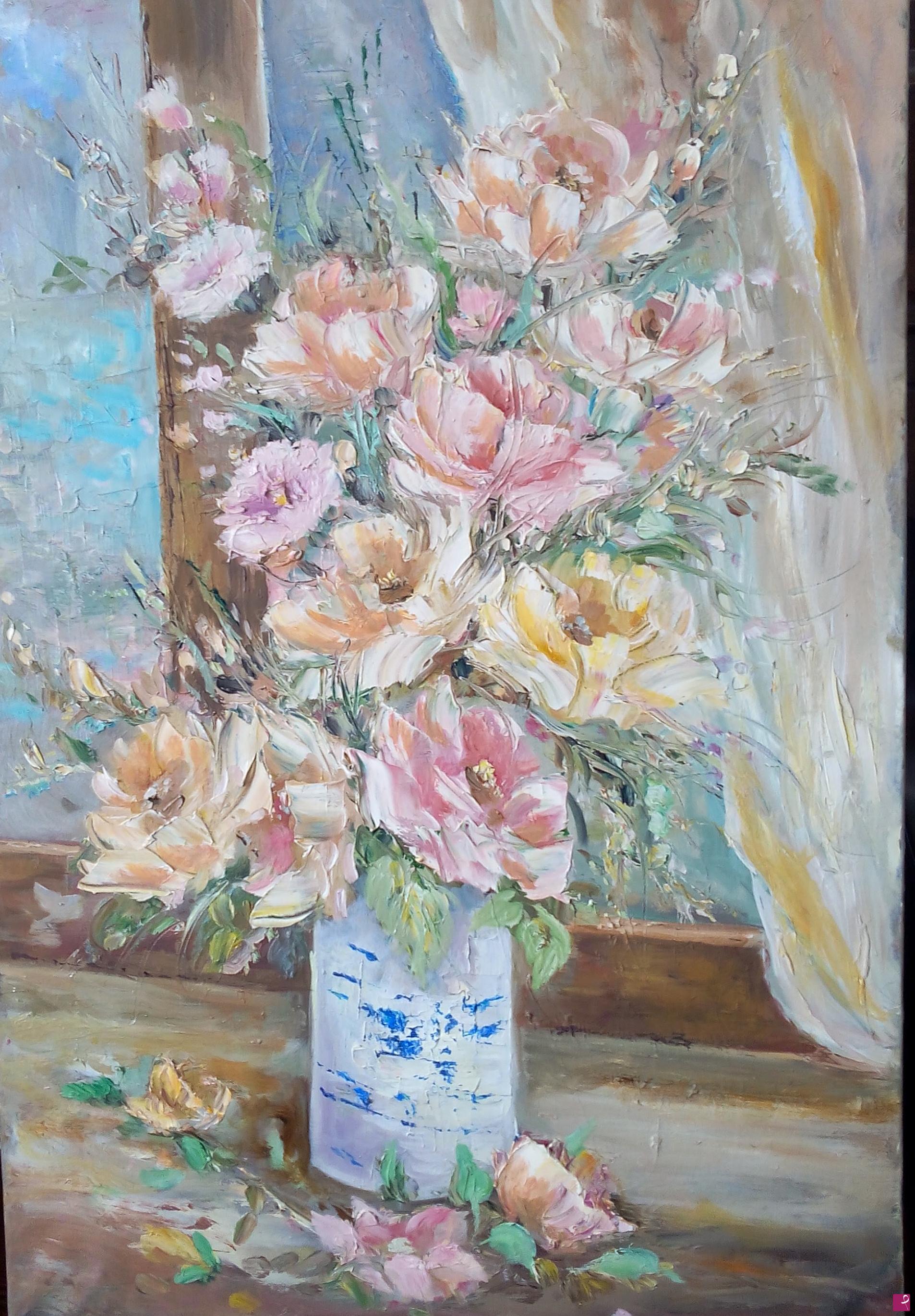 quadri in vendita online - Rose alla finestra