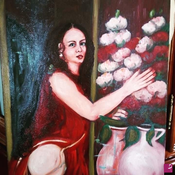quadri in vendita online - Rose allo specchio