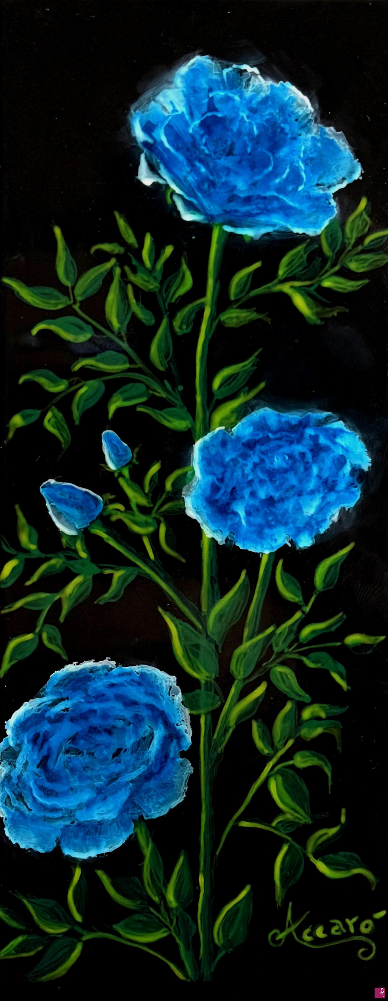 quadri in vendita online - Rose blu