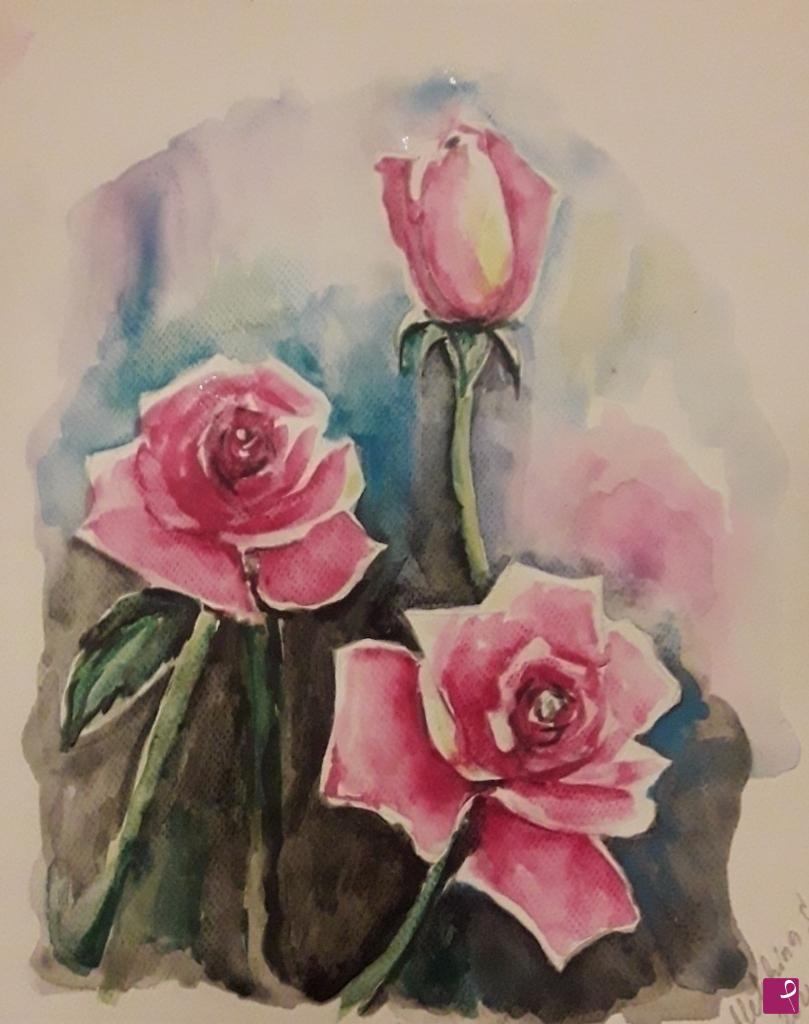 quadri in vendita online - Rose dei giardino 