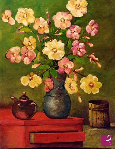 quadri in vendita online - Rose di macchia