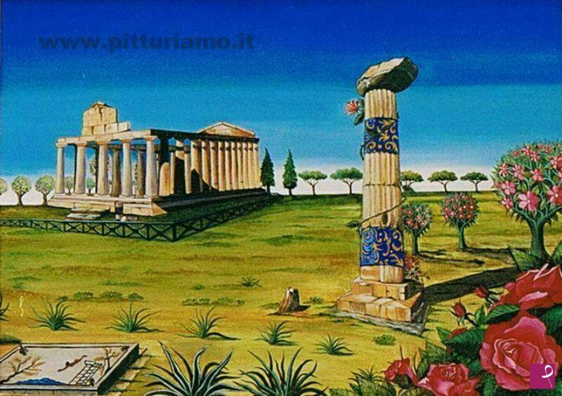 quadri in vendita online - Rose di Paestum