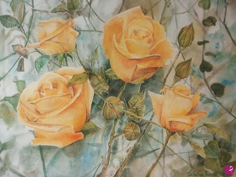 quadri in vendita online - Rose gelose