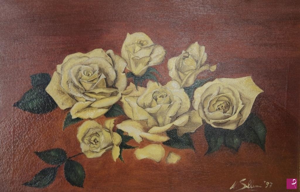 quadri in vendita online - Rose Gialle