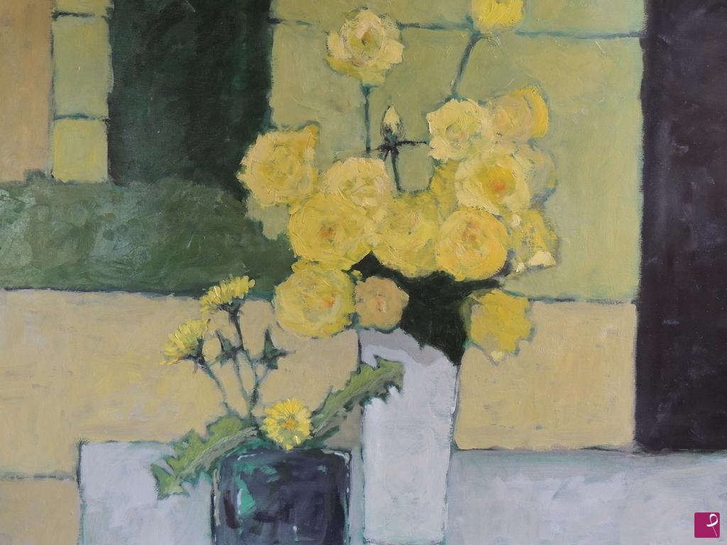 quadri in vendita online - Rose gialle