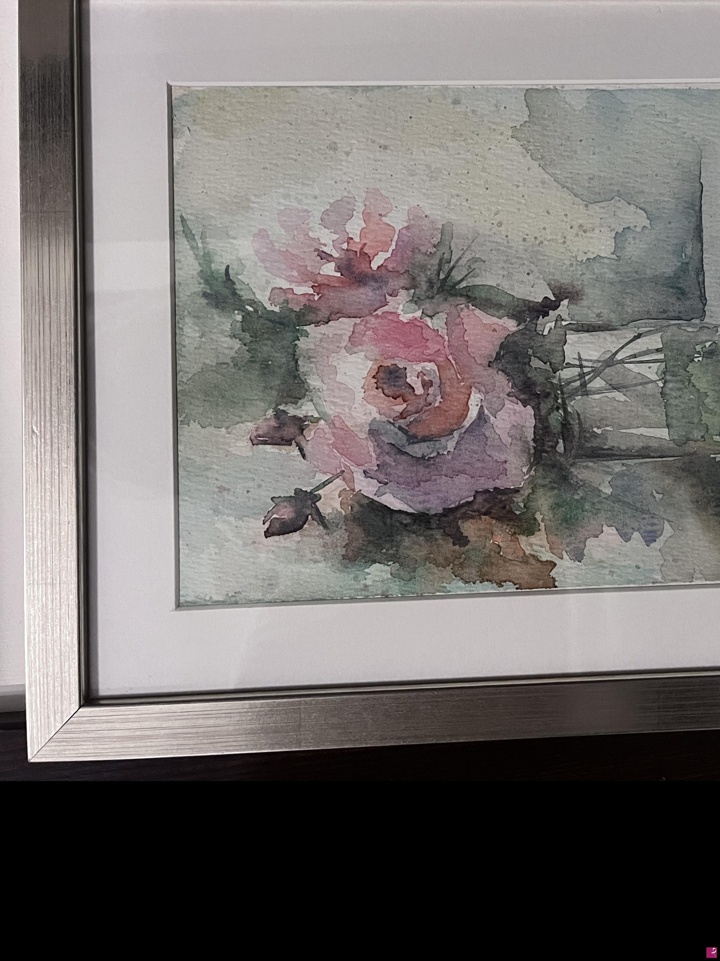 quadri in vendita online - Rose in acquerello 