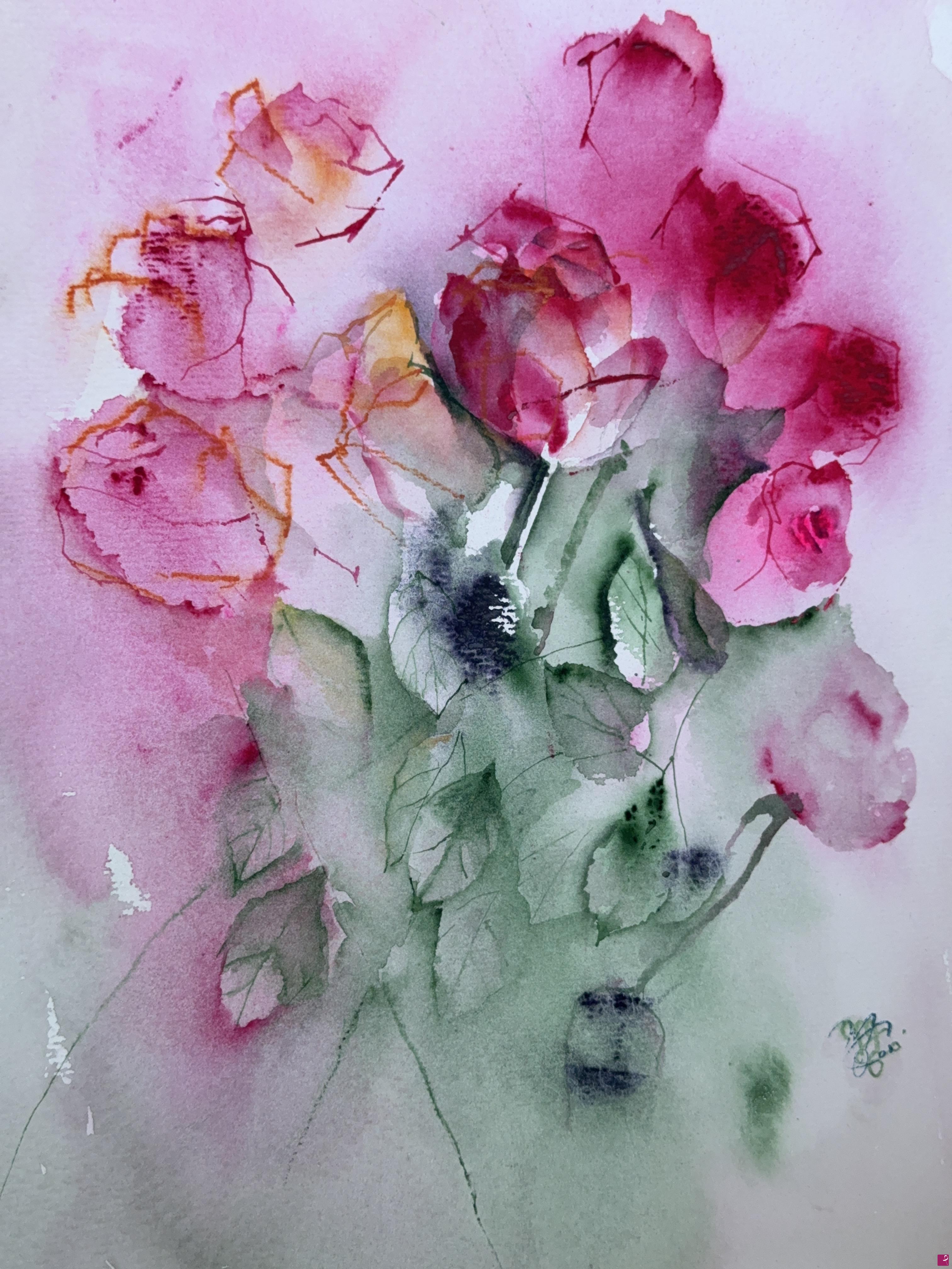 quadri in vendita online - Rose lievi 