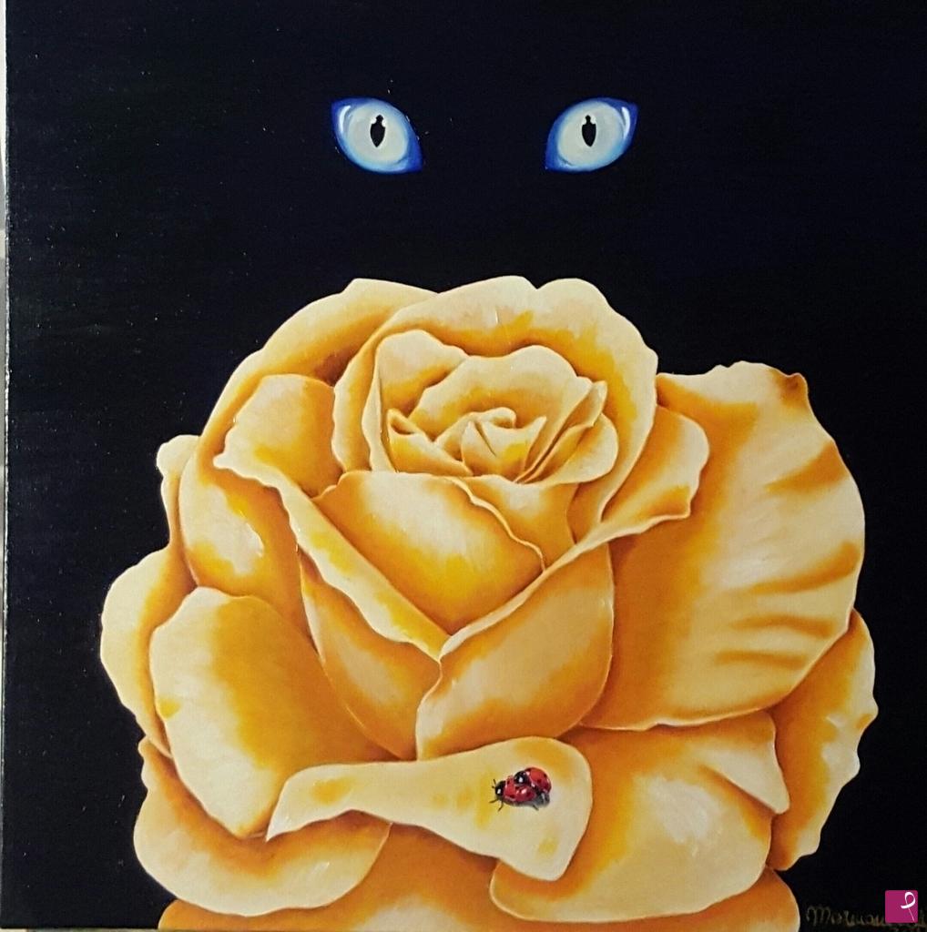 quadri in vendita online - Rose Lucky Charm and Sharon's Eyes